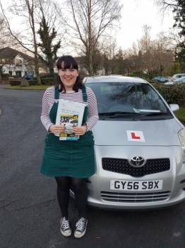 Congratulations to Josie Macdonald who passed her test today in her own automatic car. Well done! Just in time for your new job and a happy Christmas. Safe driving and thanks for choosing Drive to Arrive.