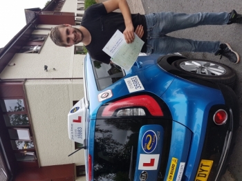 A huge well done to Joe for passing his test today, first time. Congratulations. Enjoy driving in your car and thanks for choosing Drive to Arrive.