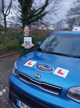 A big well done to Josie for passing her test today first time. Excellently timed before Christmas. Congratulations and safe driving. Thanks for choosing Drive to Arrive.