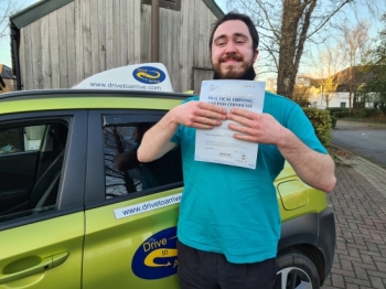 A big congratulations to Josh for passing his test today. Very well deserved and a great drive. Stay safe, enjoy your new freedom and thanks for choosing Drive to Arrive.