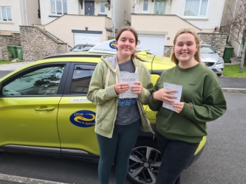 A massive congratulations to twins Hannah and Zoe (the first set of twins I´ve taught) who both passed their tests today first time. (Phew)! Enjoy your new freedom and no arguing over the car! Thanks for choosing Drive to Arrive.