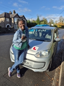 Big congratulations 🎊 to Alice who passed her test today, first time in her own automatic car. All the hard work paid off. Stay safe and see you soon for your motorway lesson.